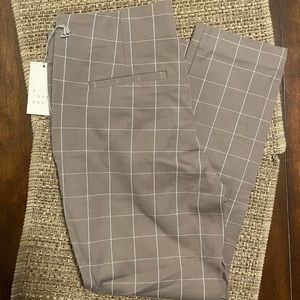 A New Day Plaid High Rise Skinny Ankle Pants